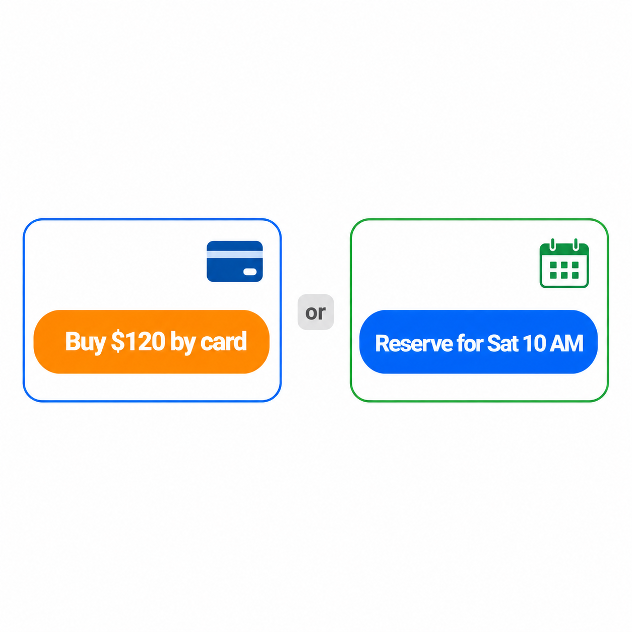 Three claim options: Buy Now, Buy Now + hold, or protected pickup hold